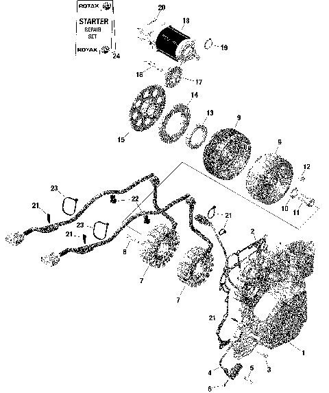 01- Rotax - Magneto And Electric Starter 650w