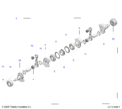 ENGINE, CRANKSHAFT - S26AJN8RSL/RSM/AJT8REL (C0121005-7)