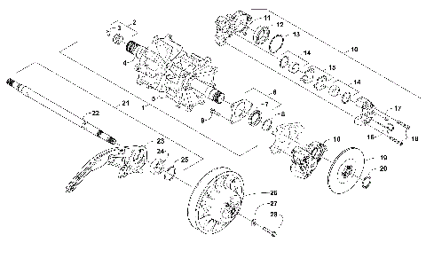DRIVE TRAIN SHAFTS AND BRAKE ASSEMBLIES [103226]