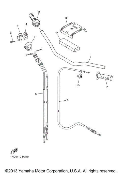 STEERING HANDLE CABLE