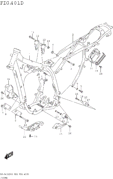 FRAME (DR-Z400SMM3 E03)
