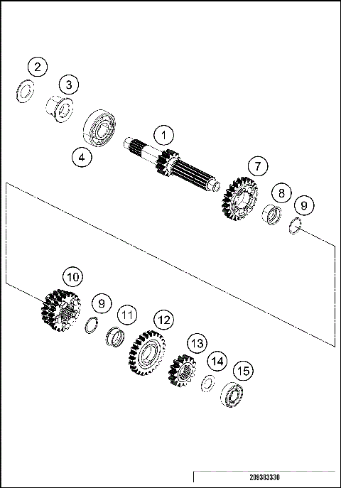 TRANSMISSION I - MAIN SHAFT