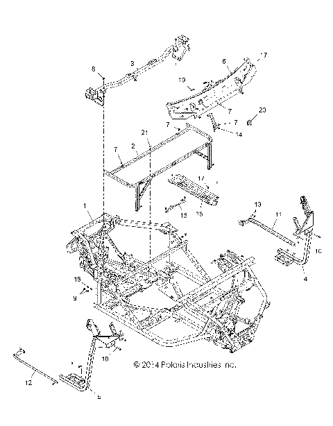 CHASSIS, MAIN FRAME - R16RT_87 ALL OPTIONS (49RGRFRAME15900XP)