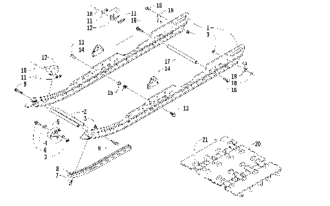 SLIDE RAIL AND TRACK ASSEMBLY [86226]