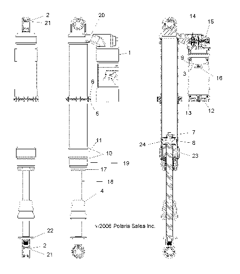 SUSPENSION, REAR SHOCK - R10VH76AB/AO/AQ/AW (49RGRSHOCKRR7043419)