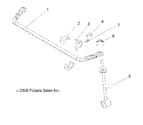SUSPENSION, REAR STABILIZER BAR - R10RC08GA/GH/FA/FH (49LEVSTABILIZERRR10SDW)