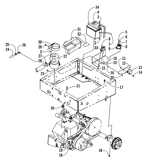 DRIVE TRAIN MOUNT ASSEMBLY