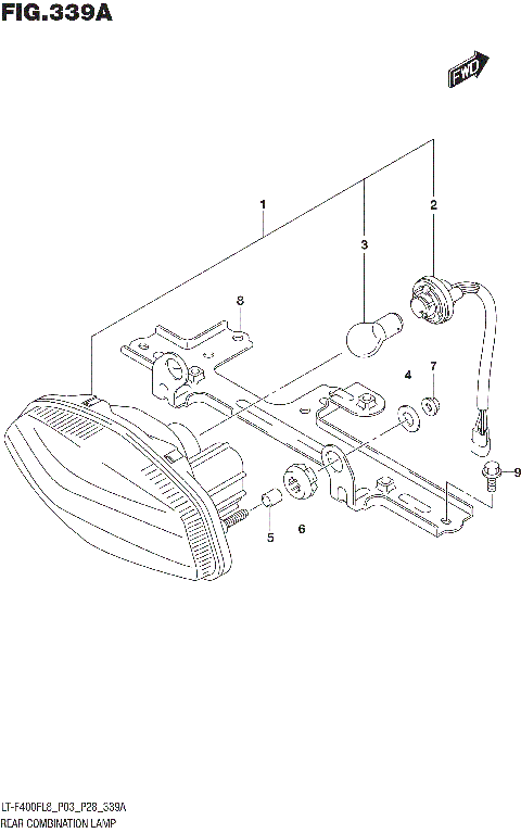 REAR COMBINATION LAMP (LT-F400FL8 P03)