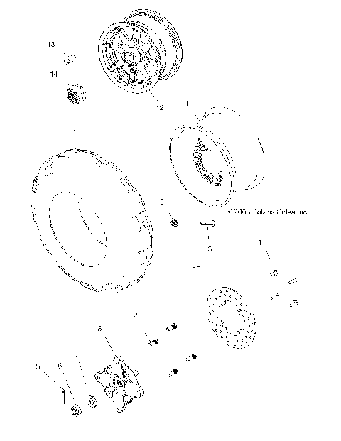 WHEELS, FRONT - A08LH27AW/AX/AZ (49ATVWHEELFRT08SP3)