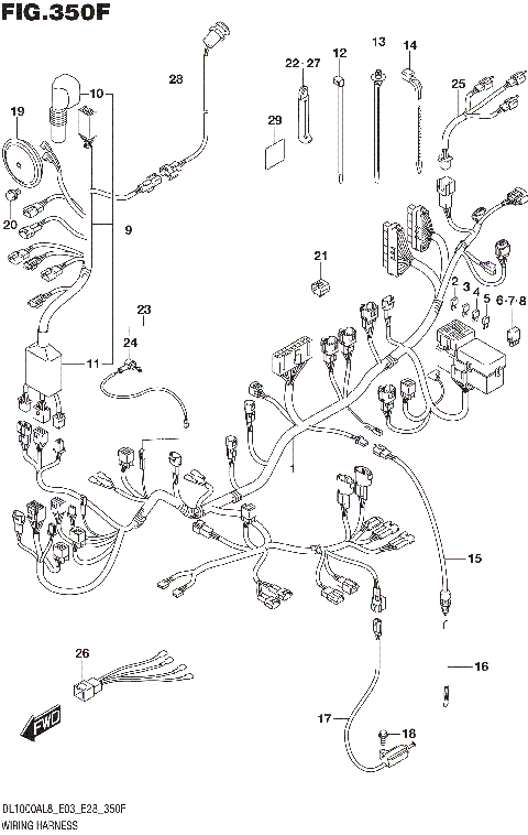 WIRING HARNESS (DL1000XAL8 E33)