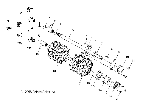 DRIVE TRAIN, DRIVE SHAFT and  JACK SHAFT - S12SU4BEL (49SNOWDRIVETRAIN09WIDELX)