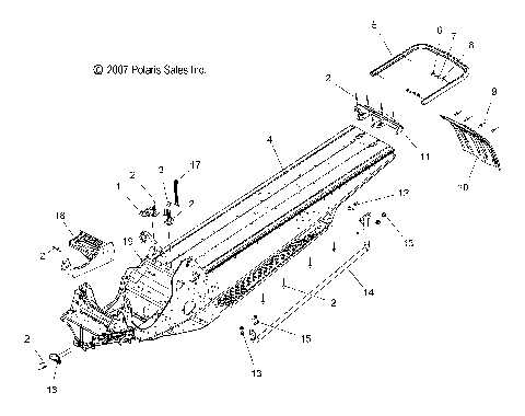 CHASSIS, CHASSIS ASM. - S08PM6/PM7/PG7/PH7 (49SNOWCHASSIS0867RMK)
