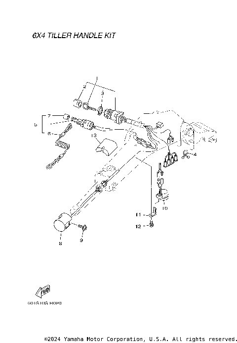 TILLER HANDLE ELECTRICAL 1