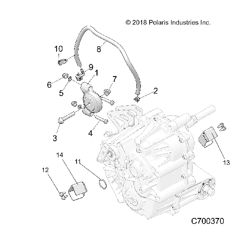 DRIVE TRAIN, MAIN GEARCASE MOUNTING - R19RRP99CC/FC (C700370)