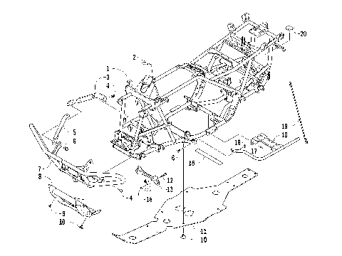 FRAME AND RELATED PARTS [94518]