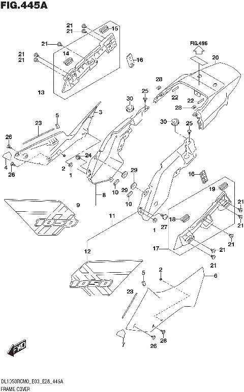 FRAME COVER (DL1050RC)
