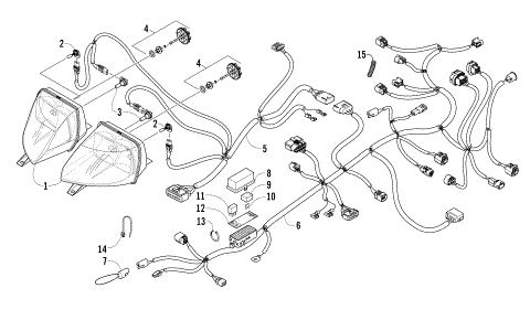HEADLIGHT AND WIRING ASSEMBLIES