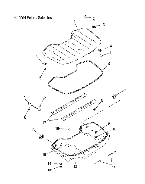 STORAGE, FRONT - A07CL50AA (4995169516A12)