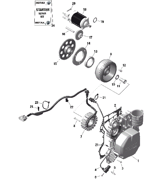 01- ROTAX - Magneto and Electric Starter