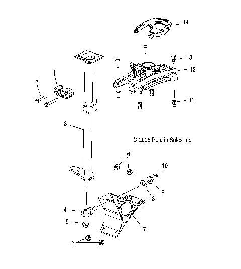 STEERING POST ASSEMBLY - S07PY7FS/FE (4997479747B10)