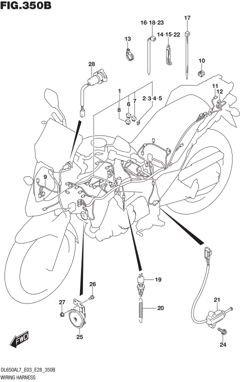 WIRING HARNESS (DL650AL7 E28)