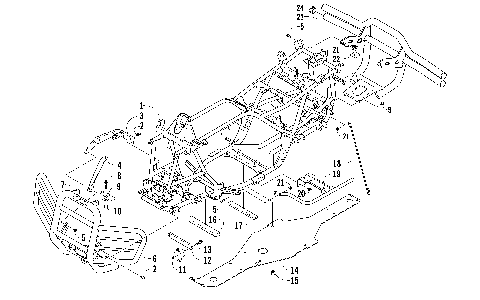 FRAME AND RELATED PARTS [92076]