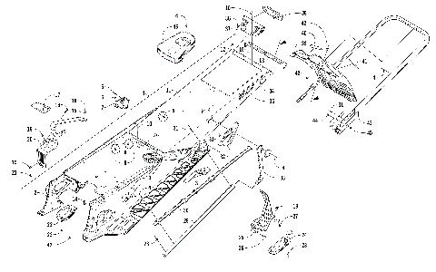 TUNNEL, REAR BUMPER, AND SNOWFLAP ASSEMBLY [105125]