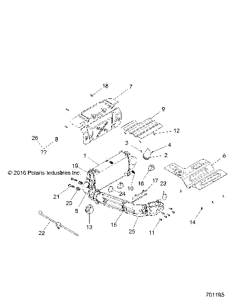 ENGINE, EXHAUST SYSTEM - Z17VFE99NM (701195)