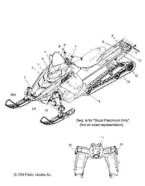 BODY, DECAL, LE, 60TH ANNIV. OPT. - S15CW6 (49SNOWDECAL15SBSL60)
