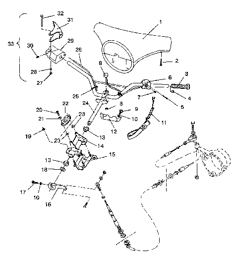 STEERING ASSEMBLY SL 750 / B934070 (4924752475009A)