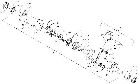 PISTON AND CRANKSHAFT [107496]