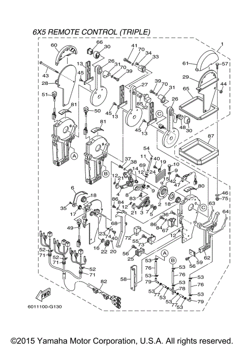 CONTROL BINNACLE TRIPLE