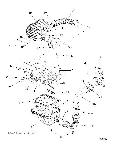 ENGINE, AIR INTAKE - R15RUAD1AA (700197)