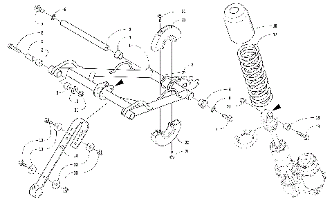 REAR SUSPENSION FRONT ARM ASSEMBLY [105121]