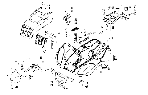 FRONT BODY PANEL AND HEADLIGHT ASSEMBLIES [92793]