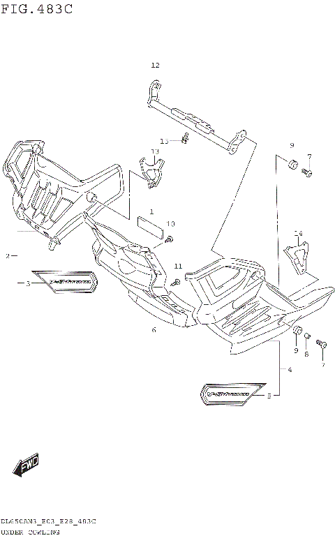 UNDER COWLING (DL650XAM3E33)