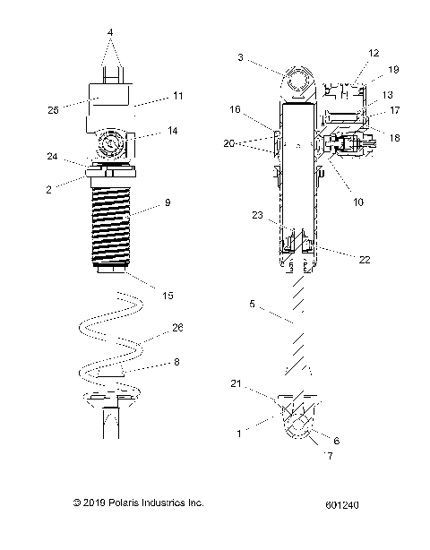 SUSPENSION, SHOCK, IFS - S20EFT8R/EFN8R (601240)