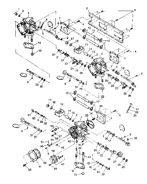 CARBURETOR ASSEMBLY SL 750 B944070 (4927012701027A)