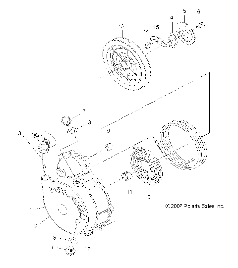 ENGINE, RECOIL STARTER - A08MH50AX/AZ (49ATVRECOIL08SP500)