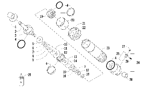 REAR SUSPENSION FRONT ARM SHOCK ABSORBER [98771]