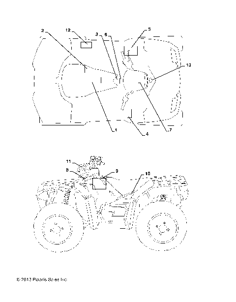 BODY, DECALS - A14YN8EAJ/EAT (49MVDECAL14850WV)