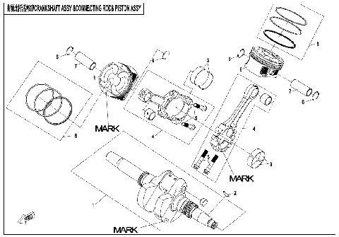 CRANKSHAFT/CONNECTING ROD/PISTON ASSY.