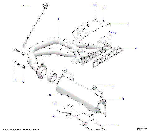 ENGINE, EXHAUST - Z25RRL2KAL (C77037)