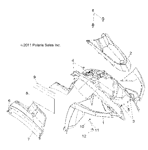 BODY, FRONT CAB - A12NA32AA (49ATVCAB12TBLZR)
