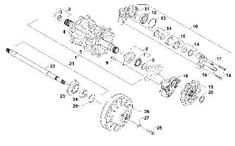 DRIVE TRAIN SHAFTS AND BRAKE ASSEMBLIES [102204]