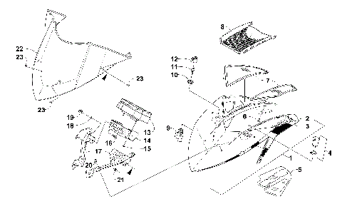 WINDSHIELD AND INSTRUMENTS ASSEMBLIES [101524]