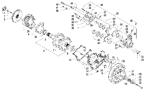DRIVE TRAIN SHAFT AND BRAKE ASSEMBLIES [88466]