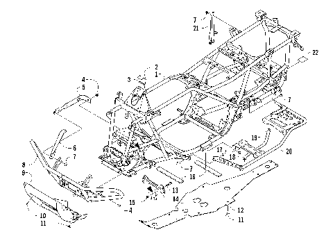 FRAME AND RELATED PARTS [97721]