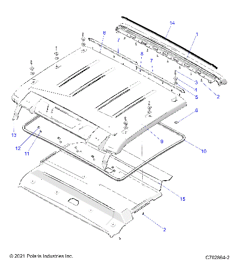 BODY, ROOF - G24G2K99A/99B (C702864-2)