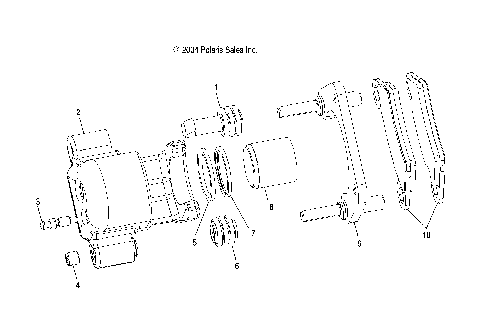 BRAKE CALIPER, REAR - R07RB50AA/RH50AA (4998269826C04)